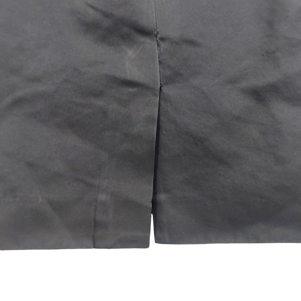 Madewell Black Pencil Knee Length Skirt Shiny With Pockets Women's Small Lined - Picture 4 of 5